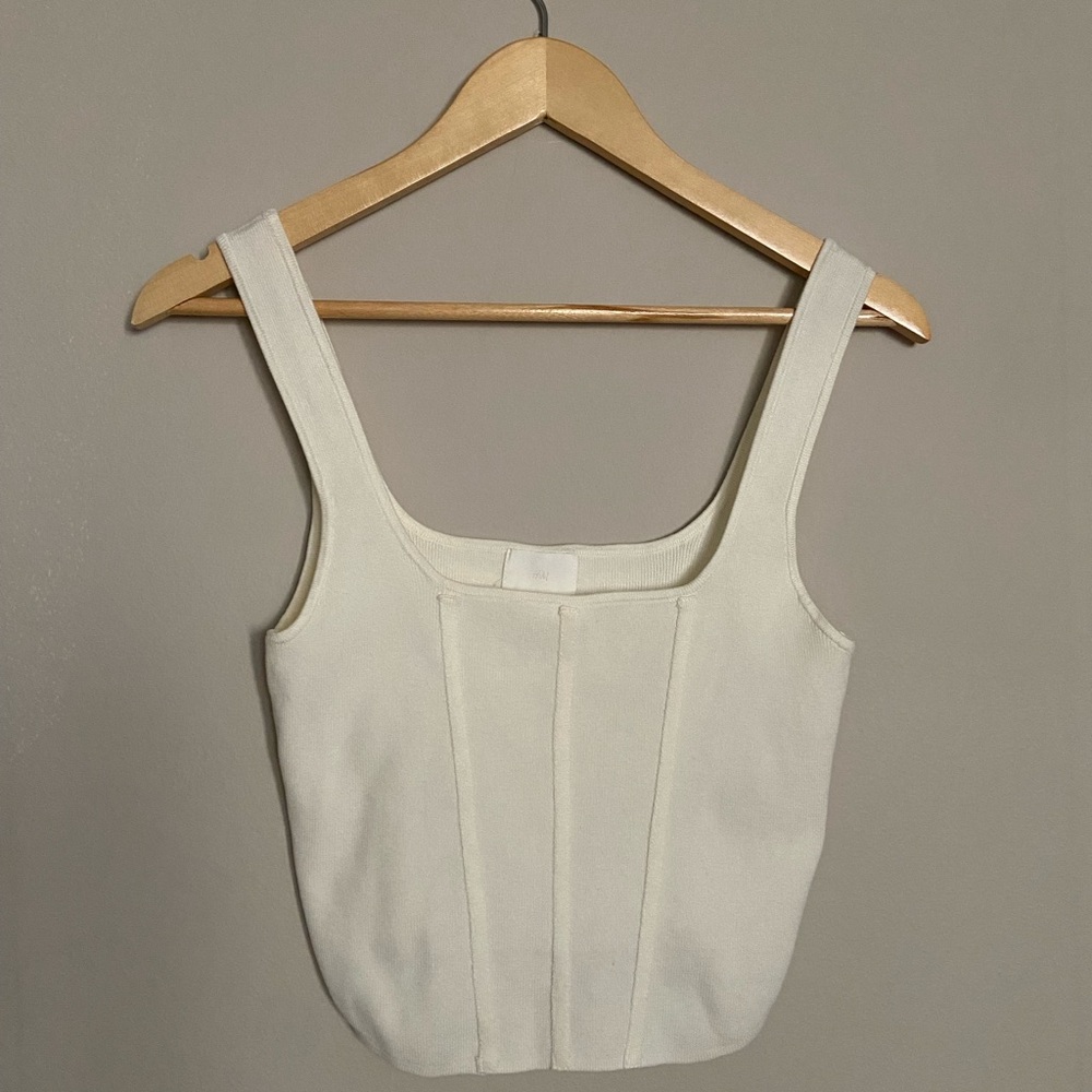 H&M Cream Tank Top for Women